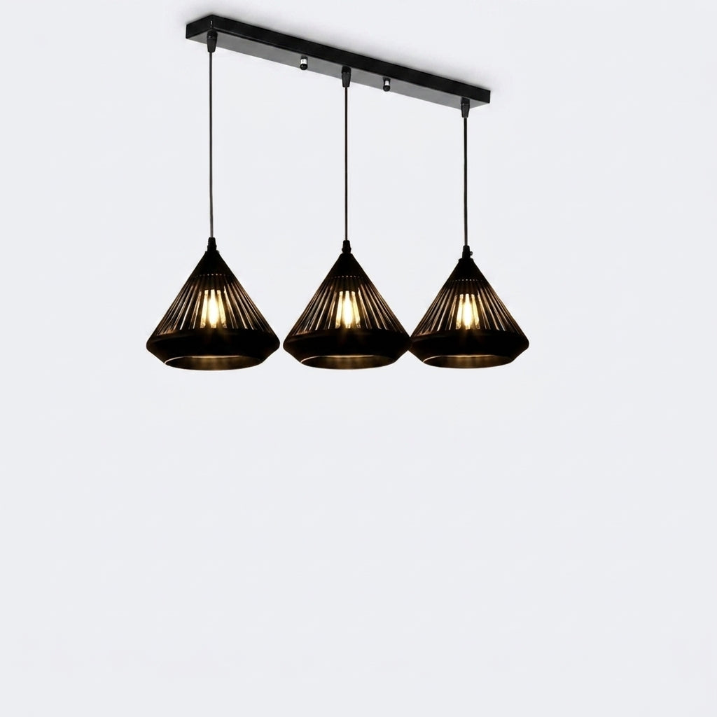 Lustre Minimaliste Moderne en Métal et Verre