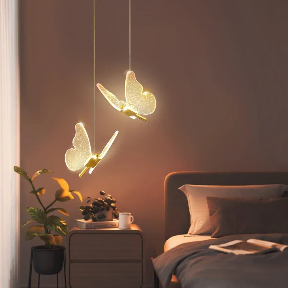 Suspension Ailée en Métal Design Moderne