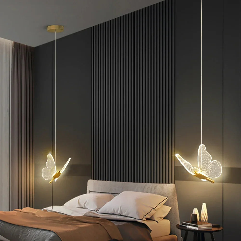Suspension Ailée en Métal Design Moderne