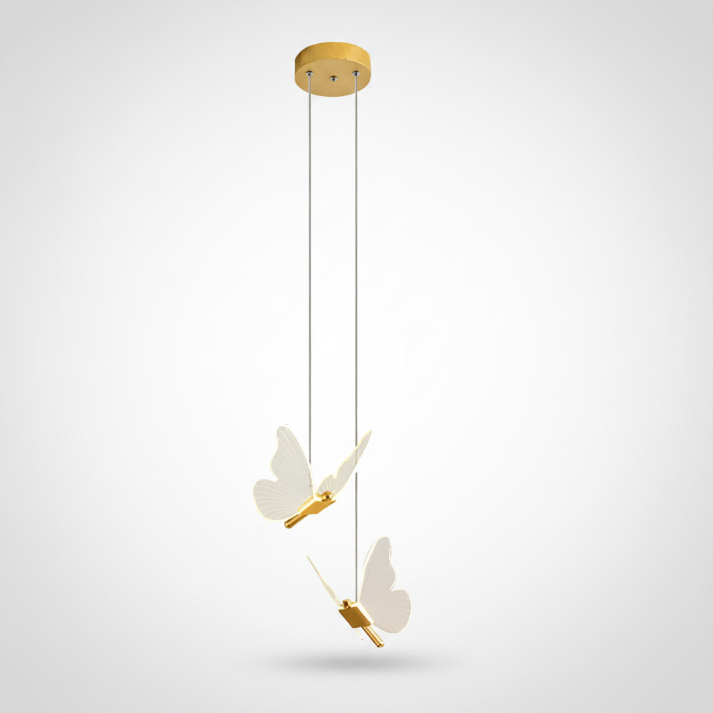 Suspension Ailée en Métal Design Moderne