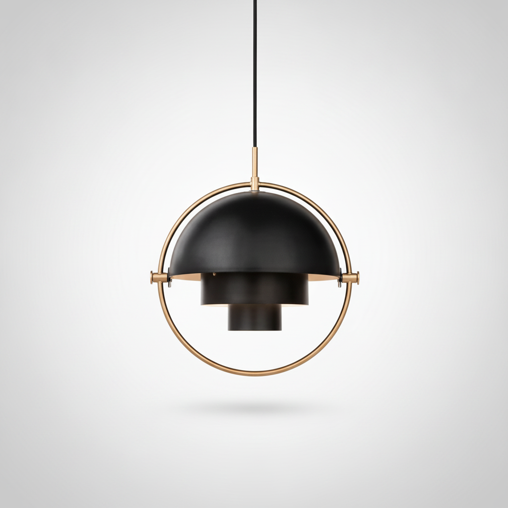 Suspension Anneau en Métal Design Art Déco