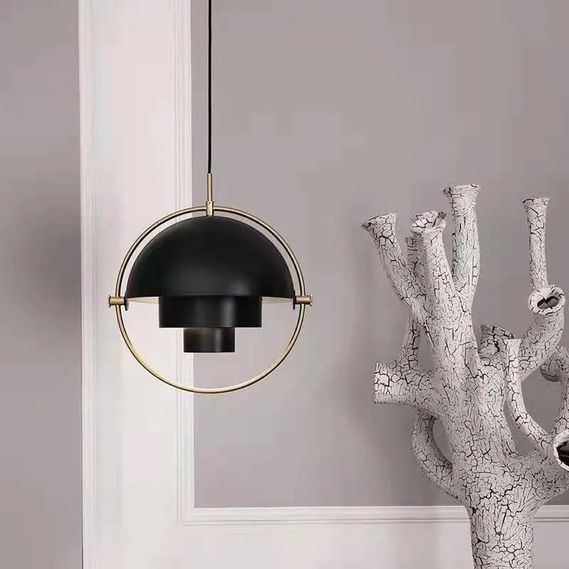 Suspension Anneau en Métal Design Art Déco