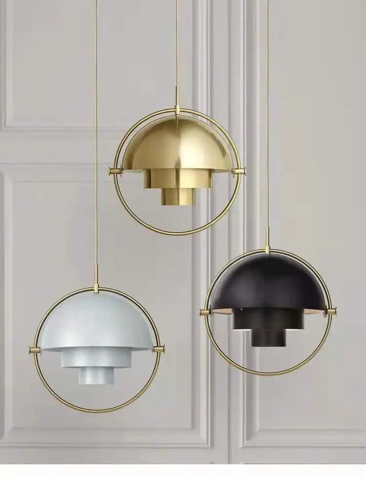Suspension Anneau en Métal Design Art Déco