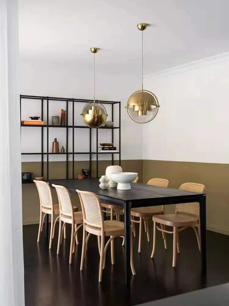Suspension Anneau en Métal Design Art Déco