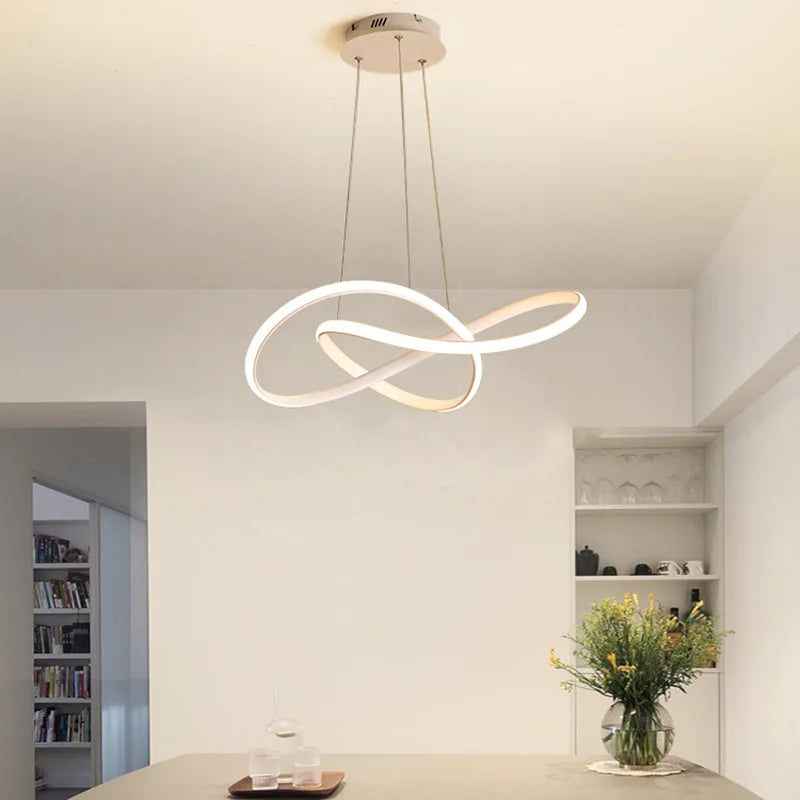 Suspension Anneau en Métal Design Moderne
