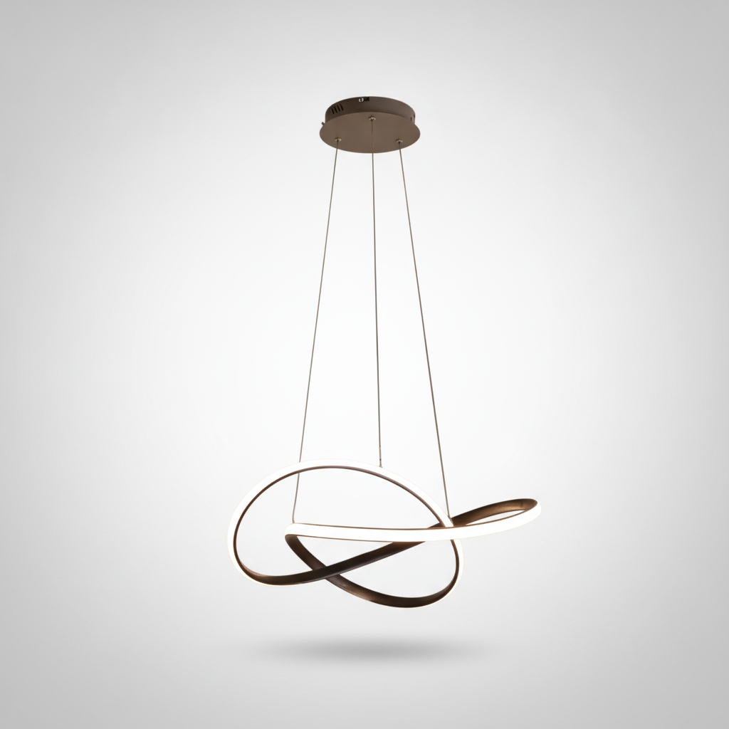 Suspension Anneau en Métal Design Moderne