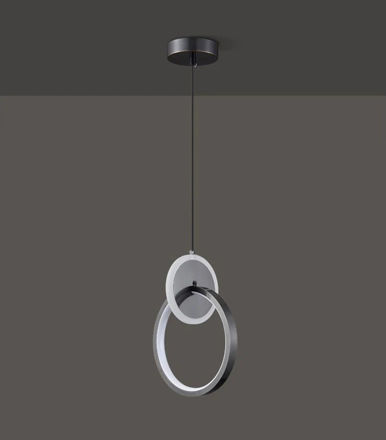 Suspension Anneau en Métal Design Moderne