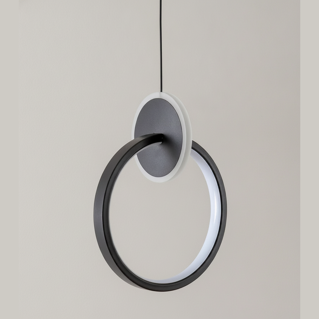 Suspension Anneau en Métal Design Moderne