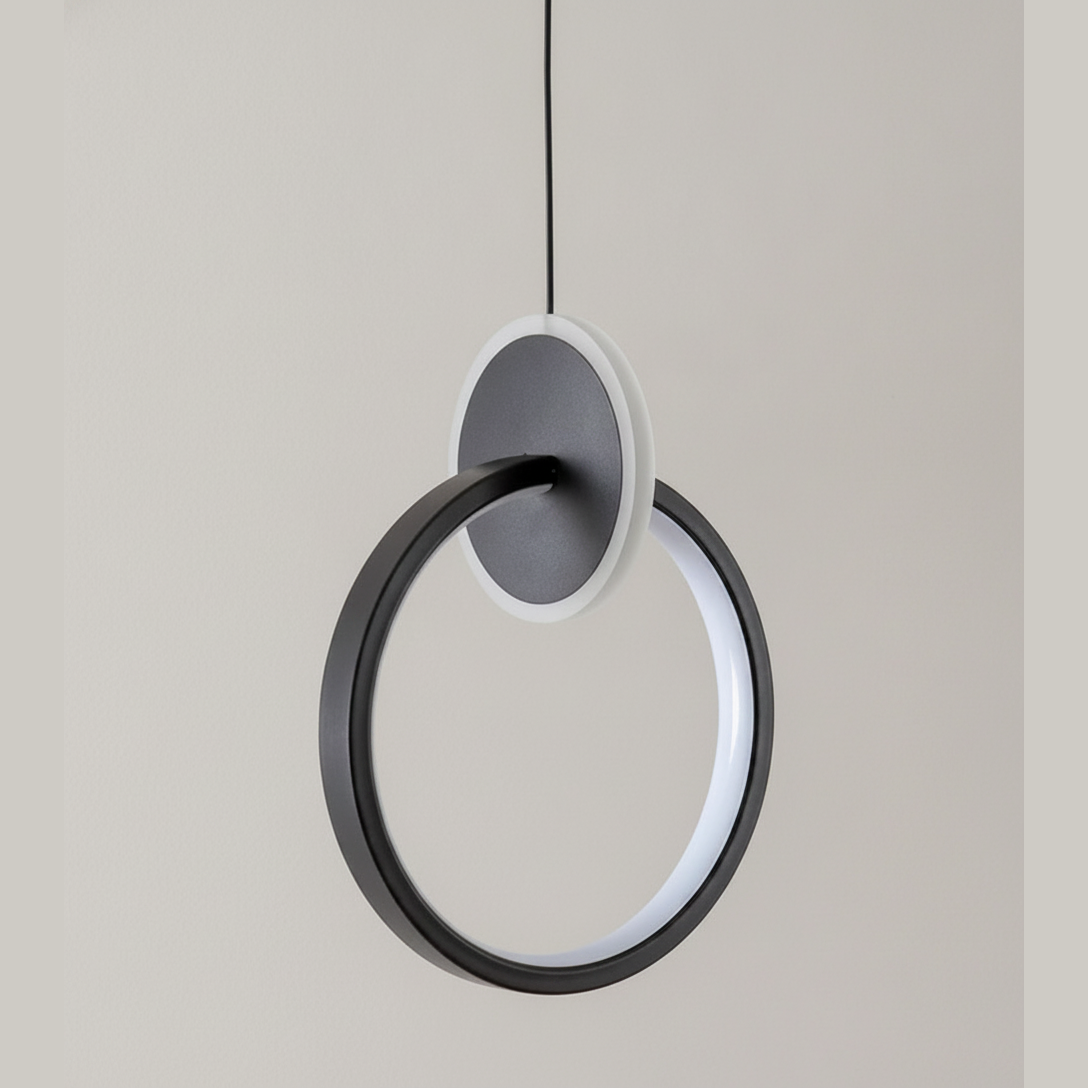 Suspension Anneau en Métal Design Moderne
