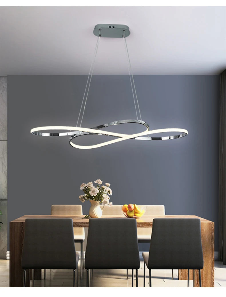 Suspension Anneau en Métal Design Moderne