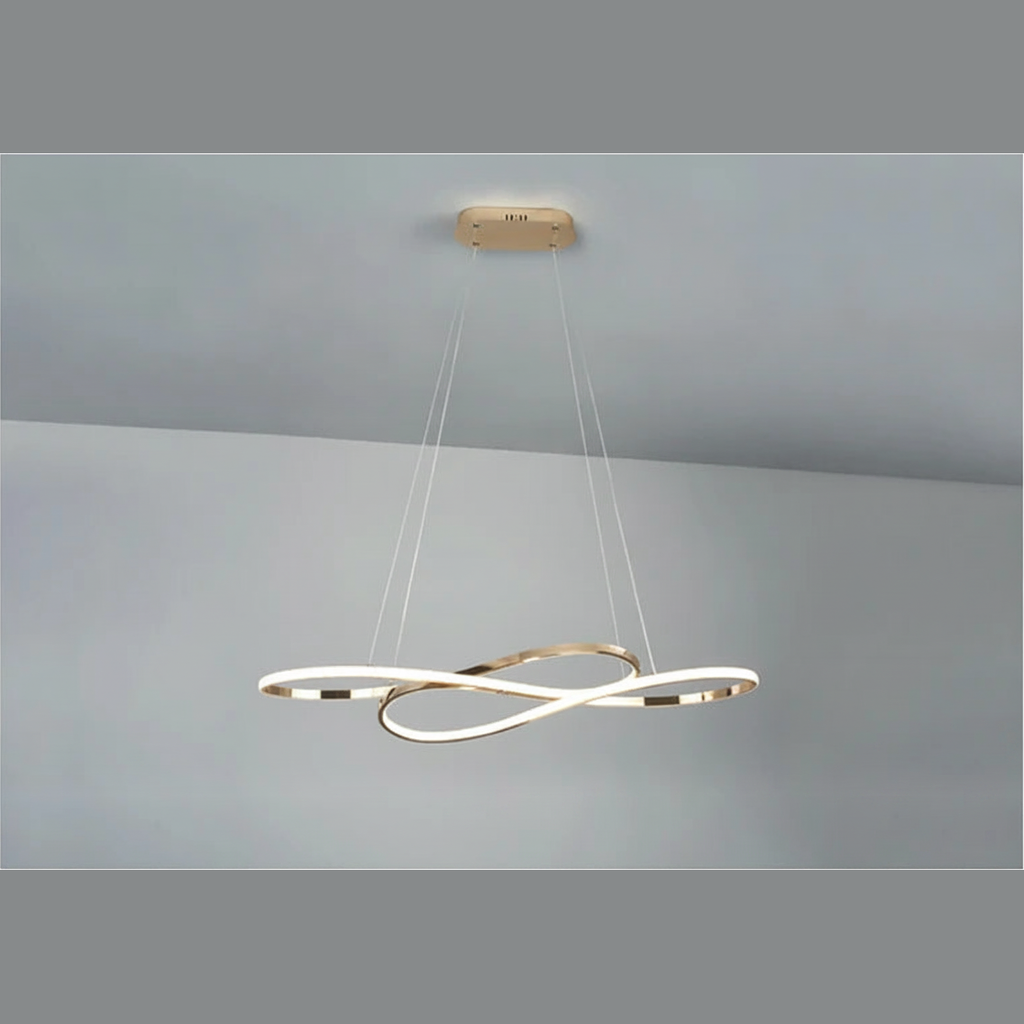 Suspension Anneau en Métal Design Moderne