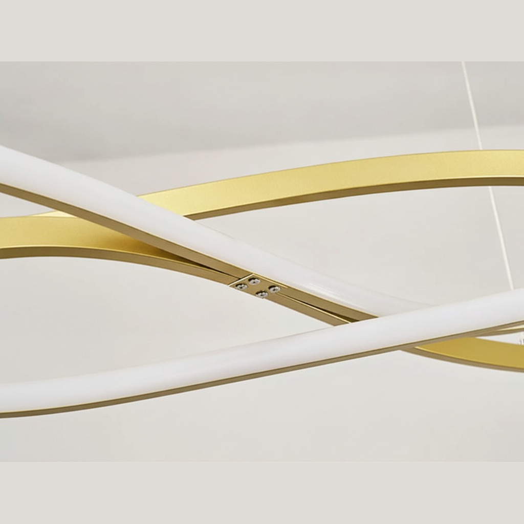 Suspension Anneau en Métal Design Moderne