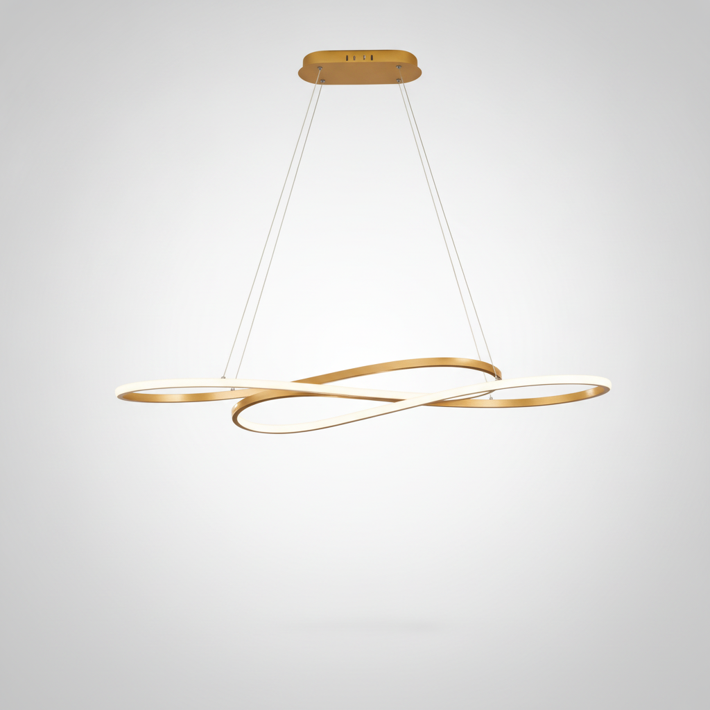 Suspension Anneau en Métal Design Moderne