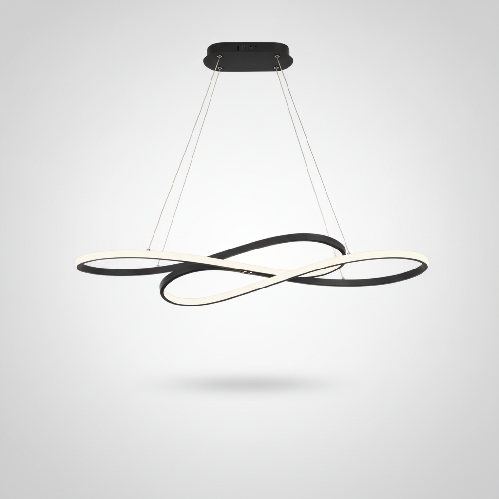 Suspension Anneau en Métal Design Moderne