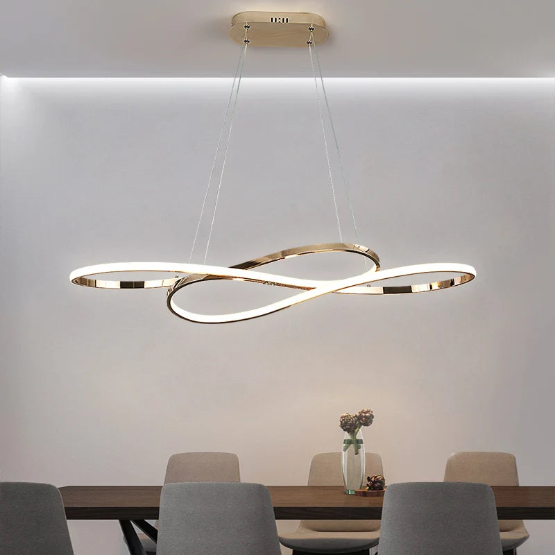 Suspension Anneau en Métal Design Moderne