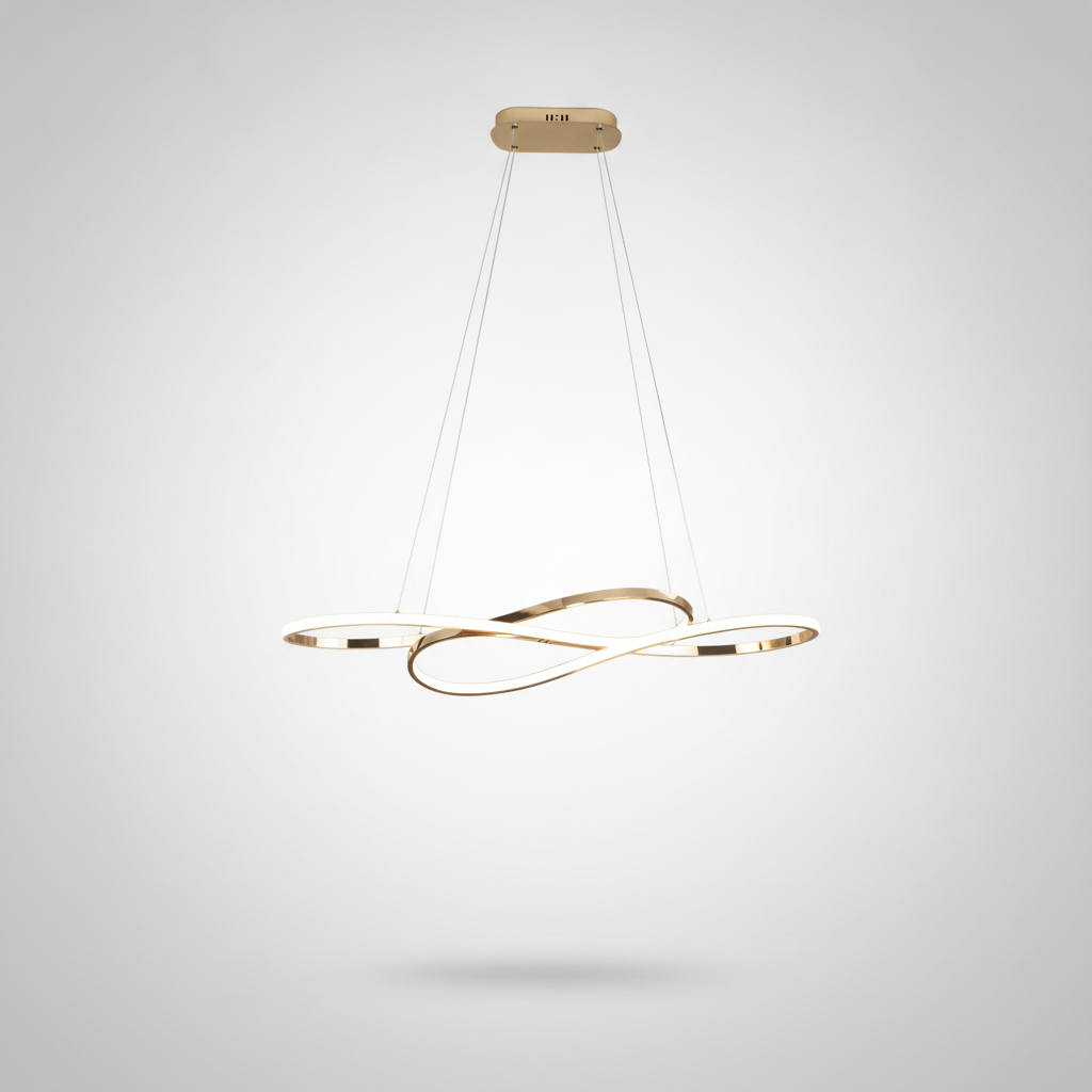 Suspension Anneau en Métal Design Moderne