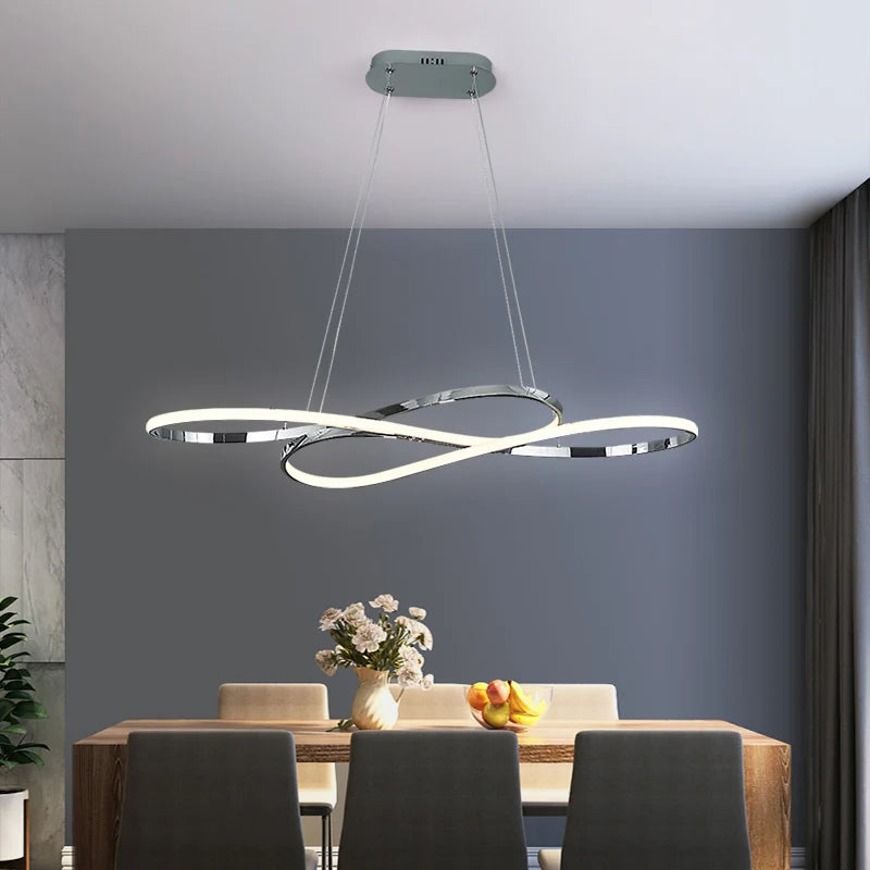 Suspension Anneau en Métal Design Moderne