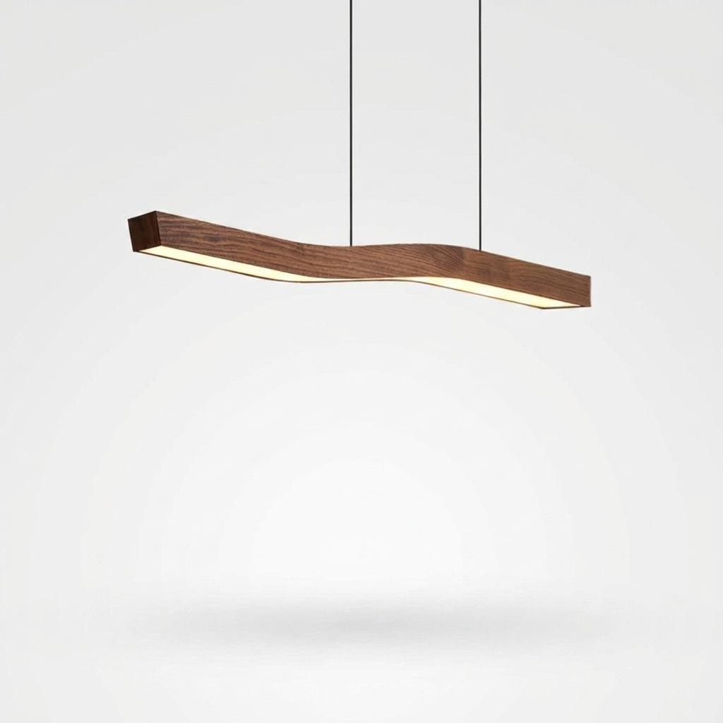 Suspension Bois Nordique Design Minimaliste et Contemporain LED