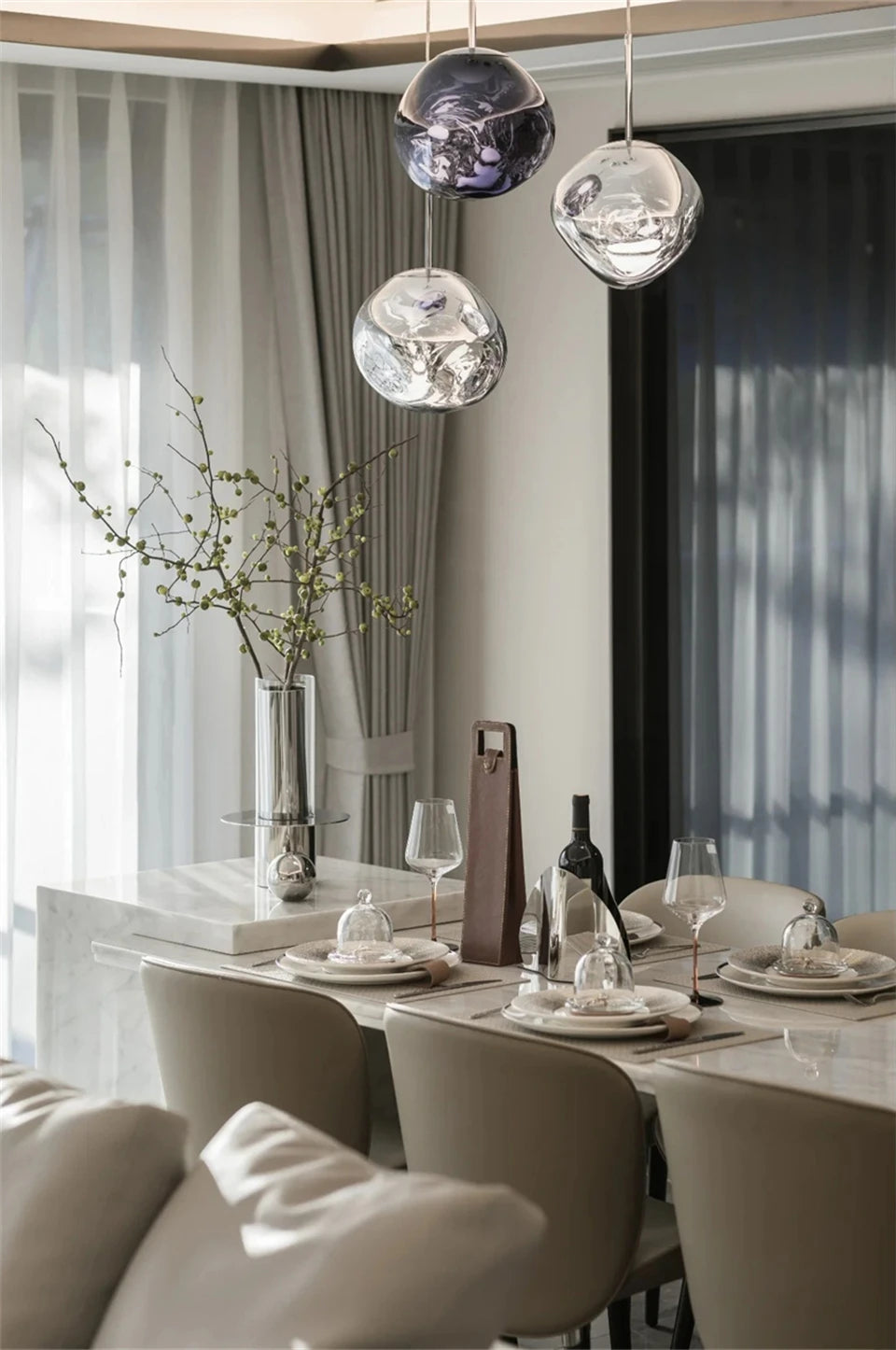 Suspension Boule à LED Design Loft Dimmable