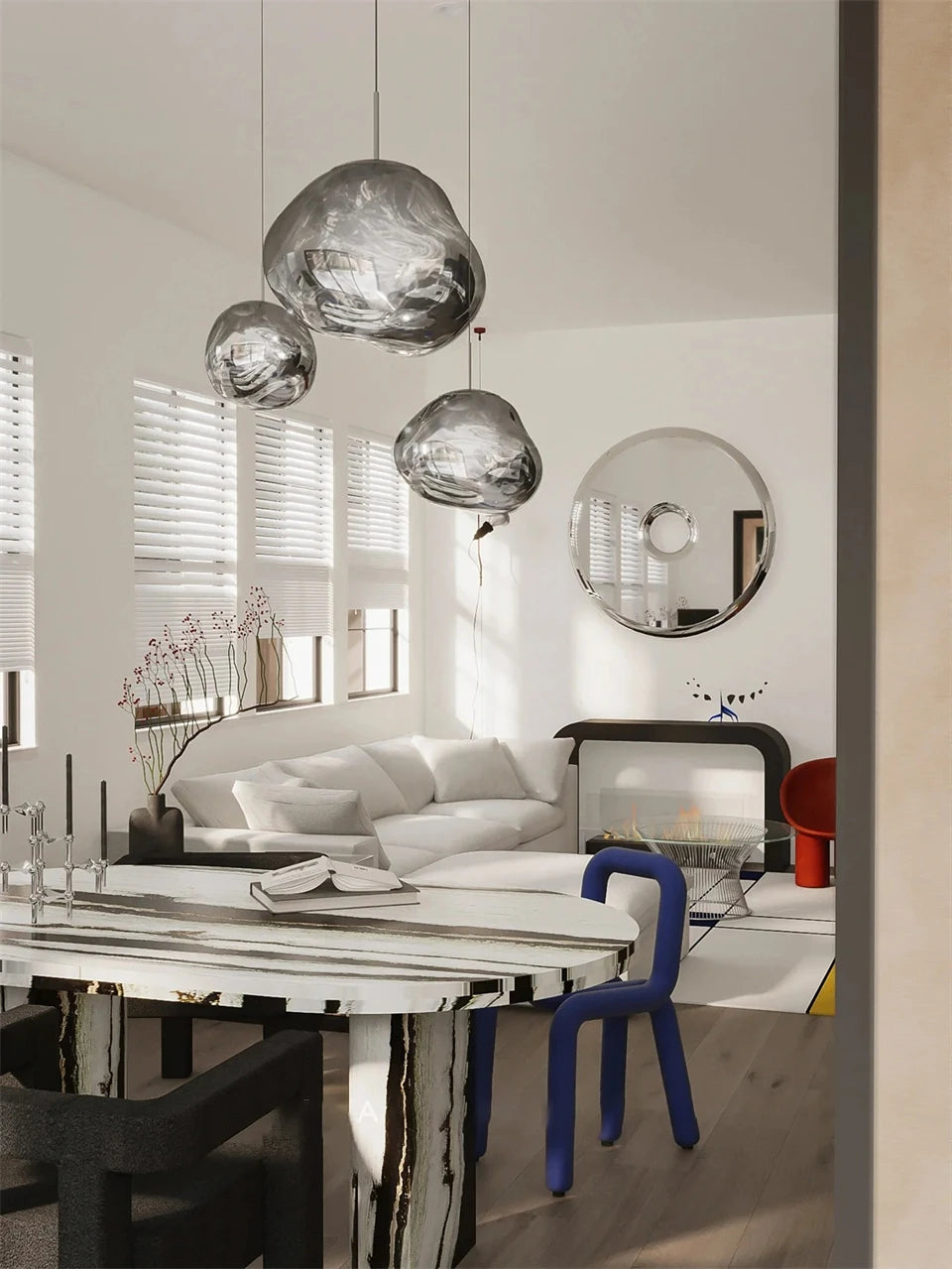 Suspension Boule à LED Design Loft Dimmable