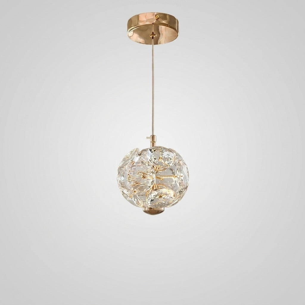 Suspension boule en métal design moderne