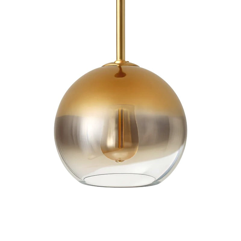 Suspension Boule en Verre Ambré Design Loft Image
