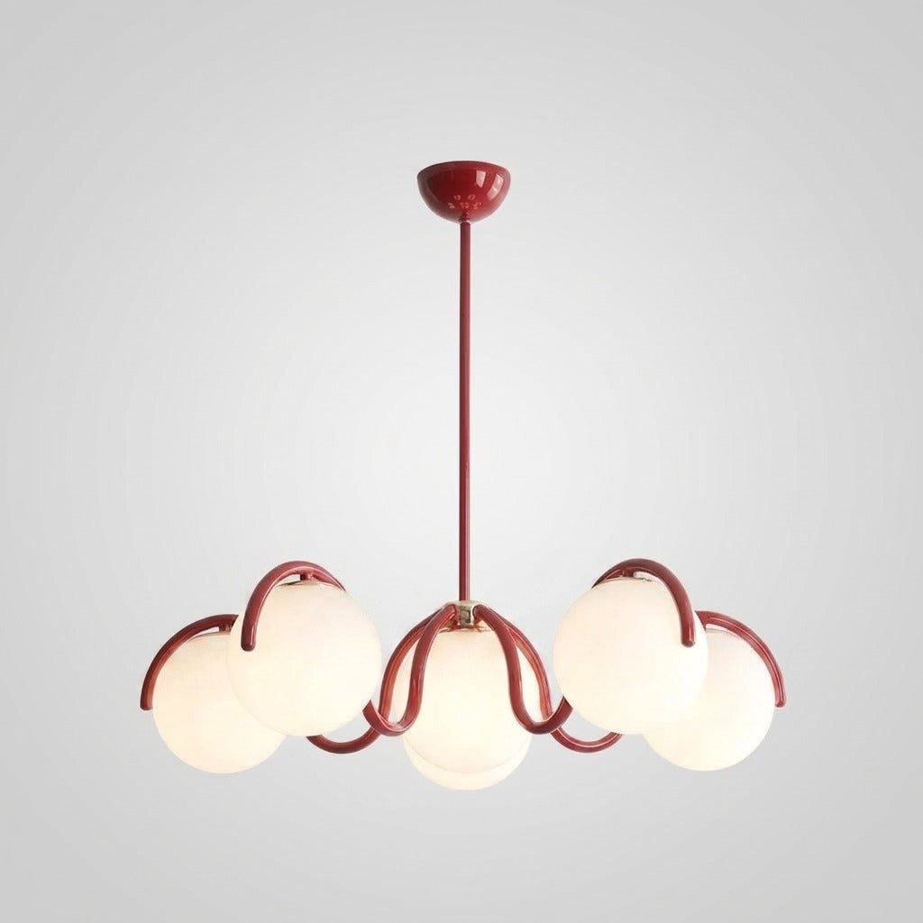 Suspension boule en verre design moderne