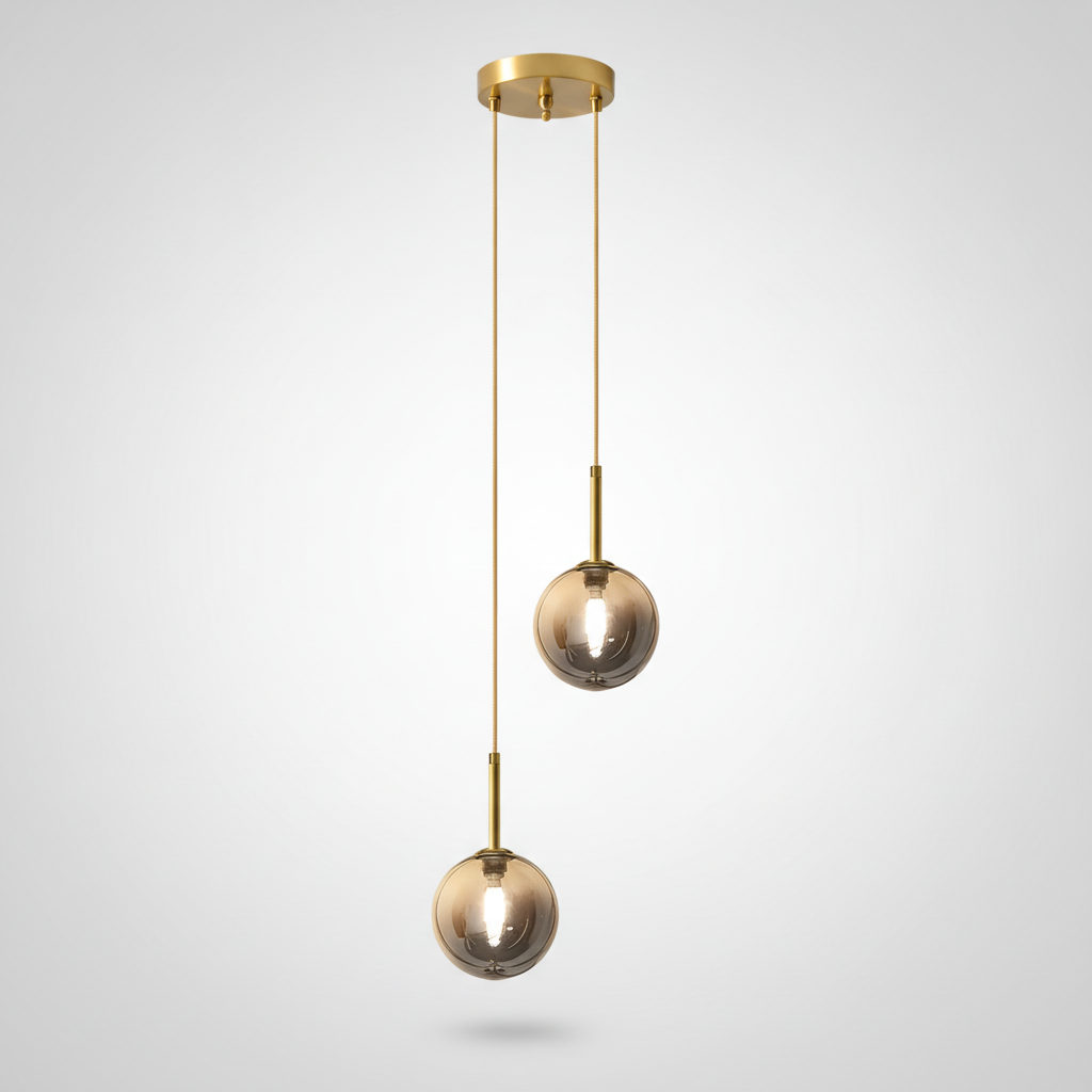 Suspension Boule en Verre Design Nordique