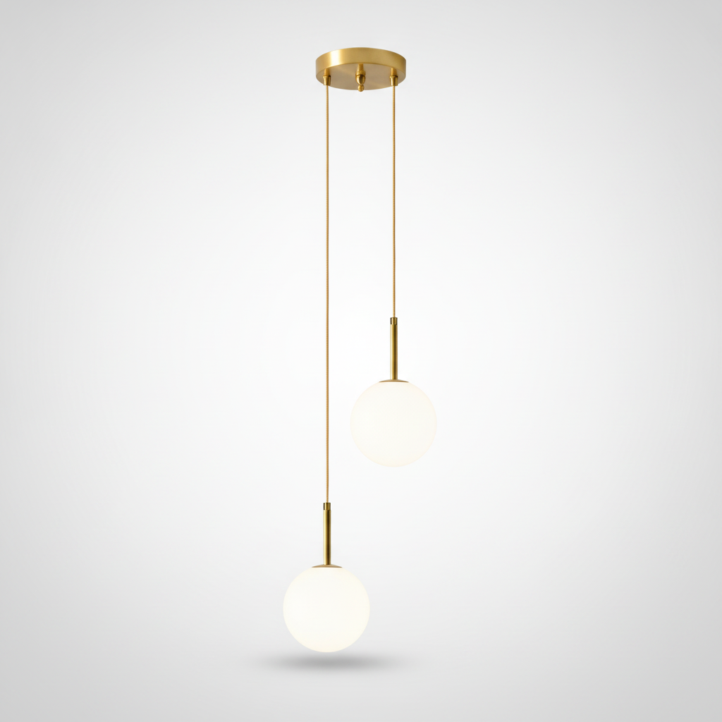 Suspension Boule en Verre Design Nordique