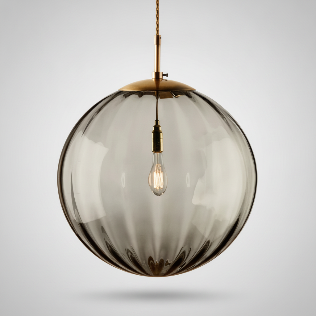 Suspension Boule en Verre Design Nordique