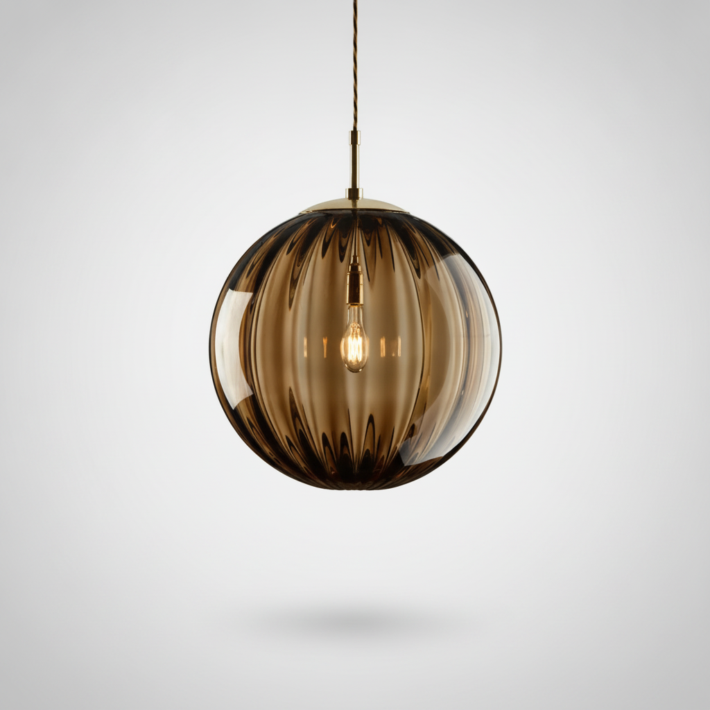 Suspension Boule en Verre Design Nordique