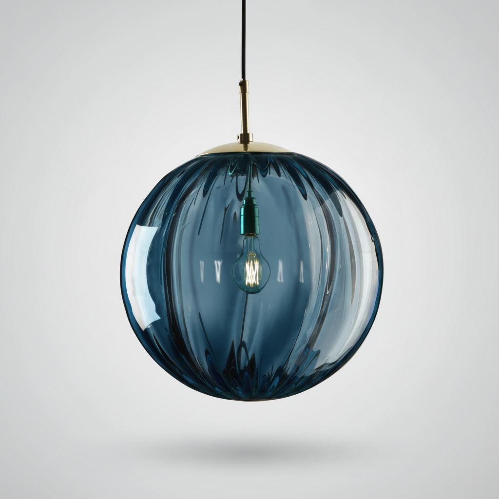 Suspension Boule en Verre Design Nordique