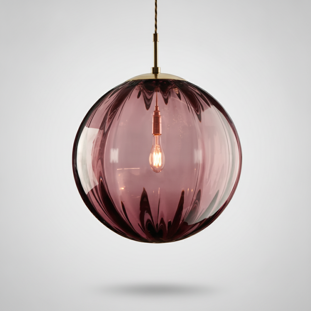 Suspension Boule en Verre Design Nordique