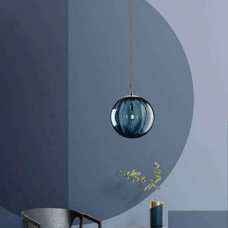Suspension Boule en Verre Design Nordique