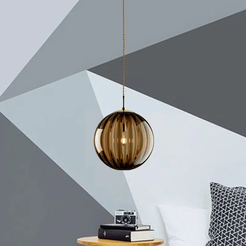 Suspension Boule en Verre Design Nordique