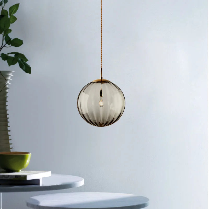 Suspension Boule en Verre Design Nordique