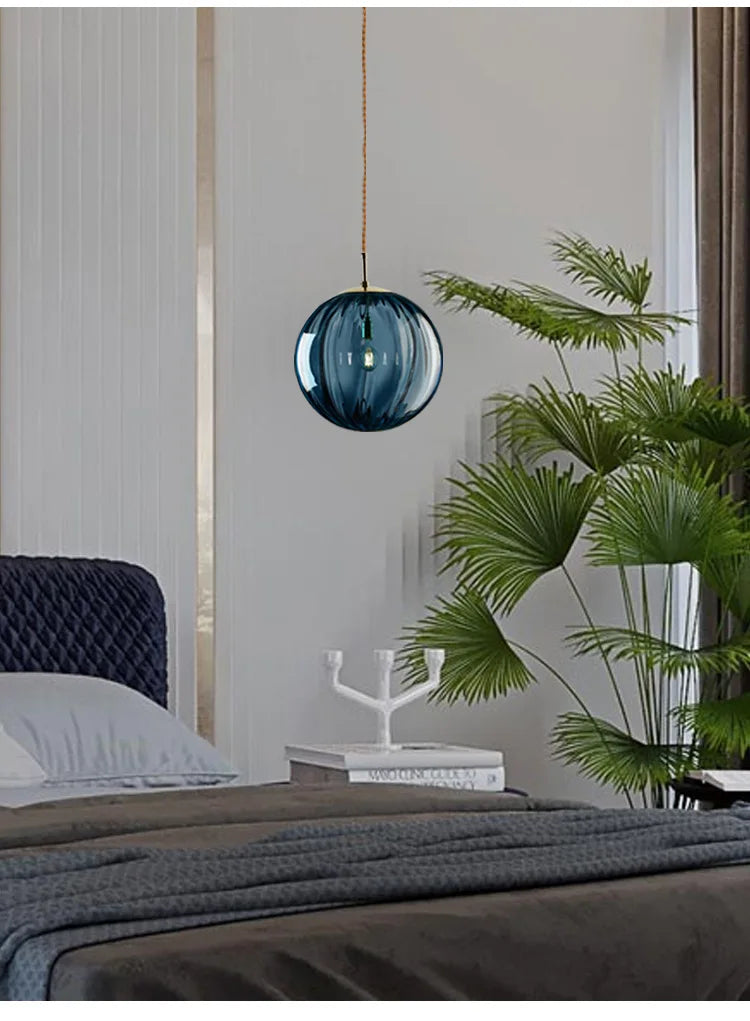 Suspension Boule en Verre Design Nordique