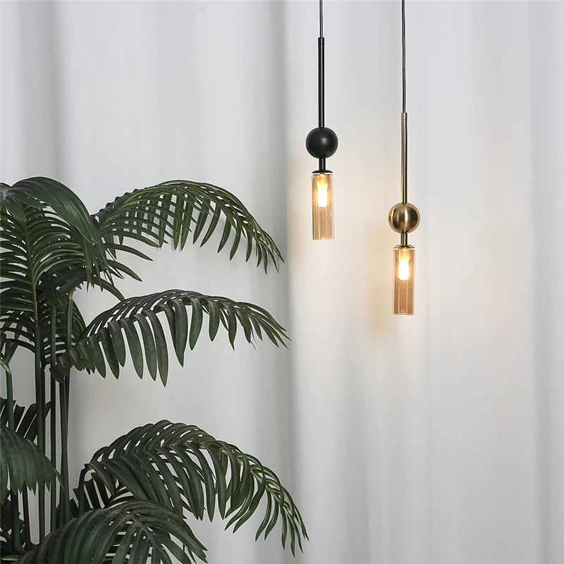 Suspension Boule en Verre Design Nordique