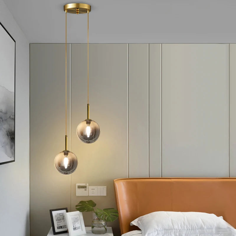 Suspension Boule en Verre Design Nordique