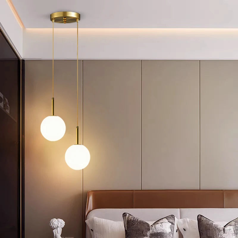 Suspension Boule en Verre Design Nordique