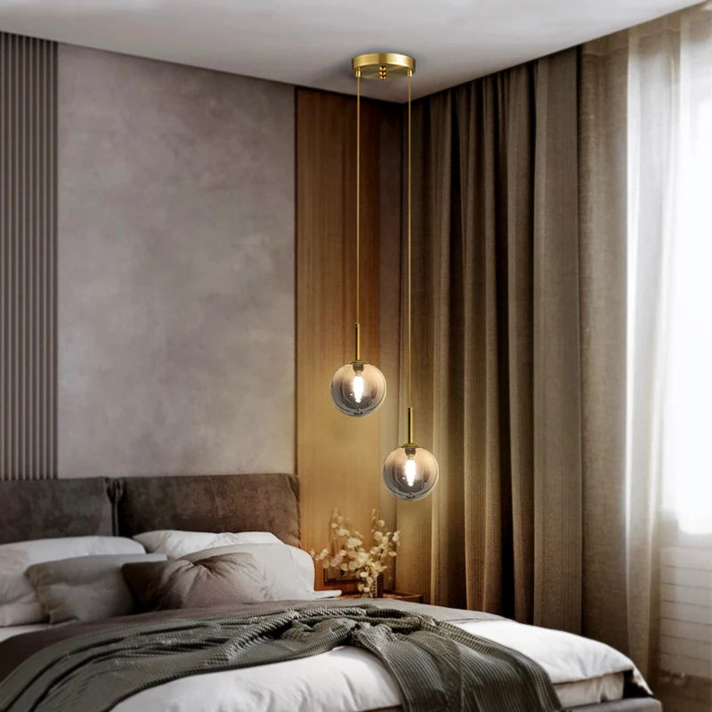 Suspension Boule en Verre Design Nordique