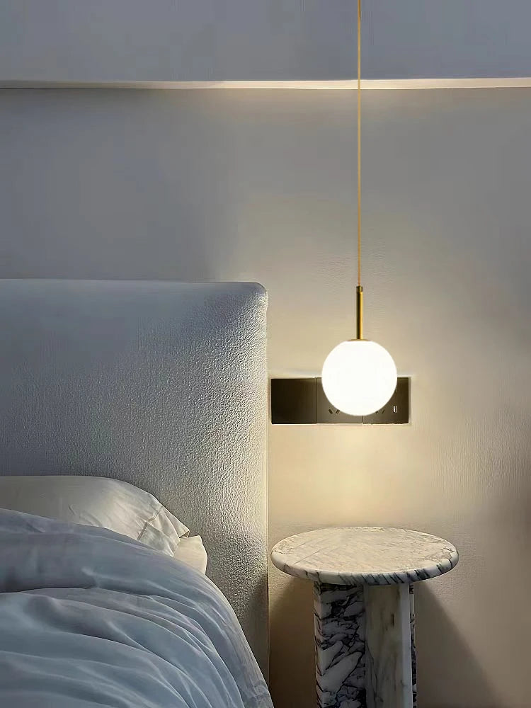 Suspension Boule en Verre Design Nordique