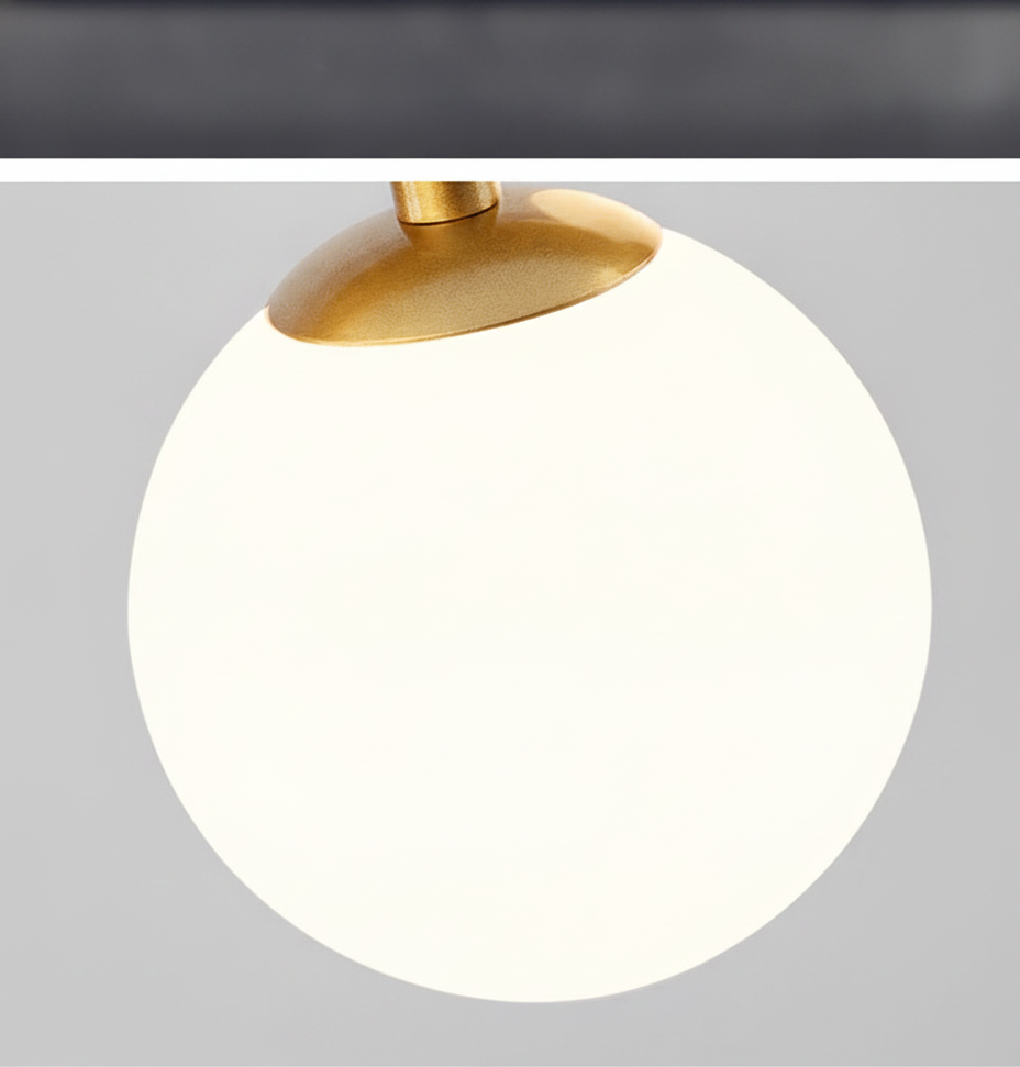 Suspension Boules de Verre en Cascade Design Moderne