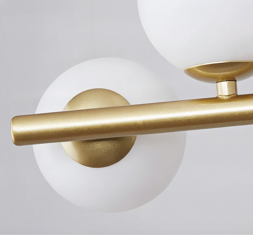 Suspension Boules de Verre en Cascade Design Moderne
