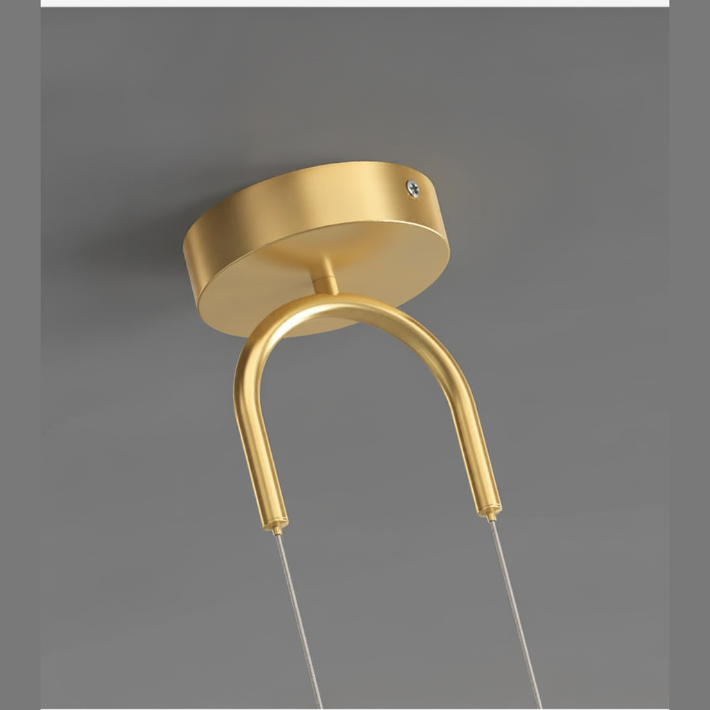 Suspension Boules en Verre et Métal Dimmable
