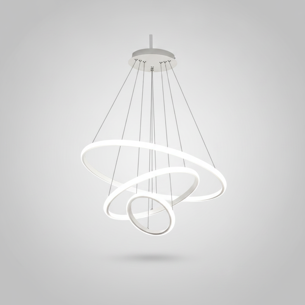 Suspension Cercles en Métal Dimmable
