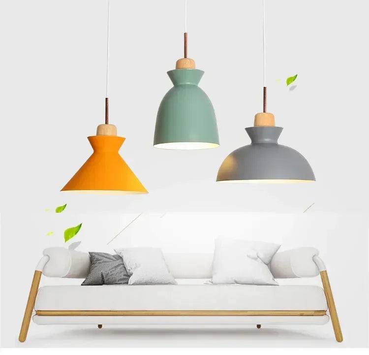 Suspension Cloche en Bois et Métal Design Campagne