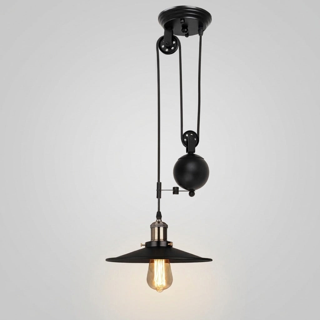 Suspension cloche en métal design industriel