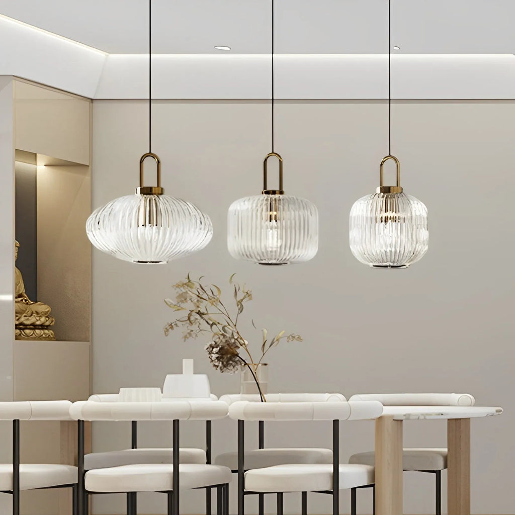 Suspension Cloche en Verre Design Japonais