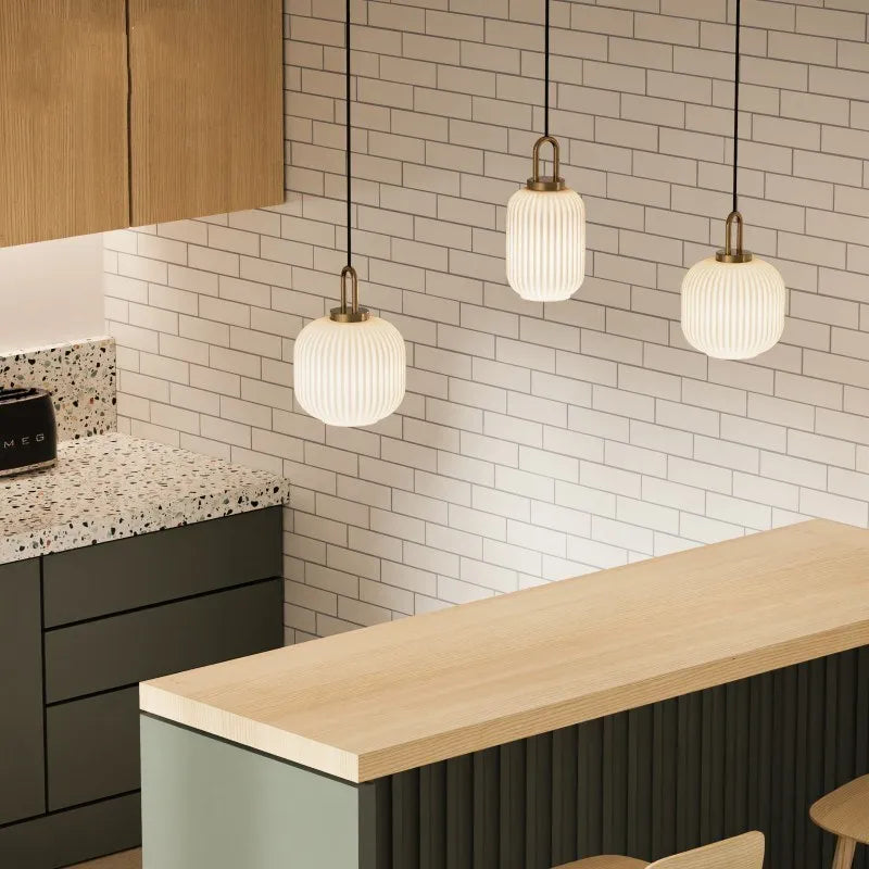 Suspension Cloche en Verre Design Japonais